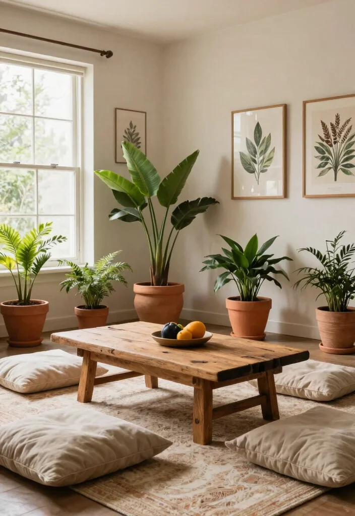 30 Girly Apartment Decor Living Room Ideas for a Chic Pretty Space - 8. Earthy Elements 1