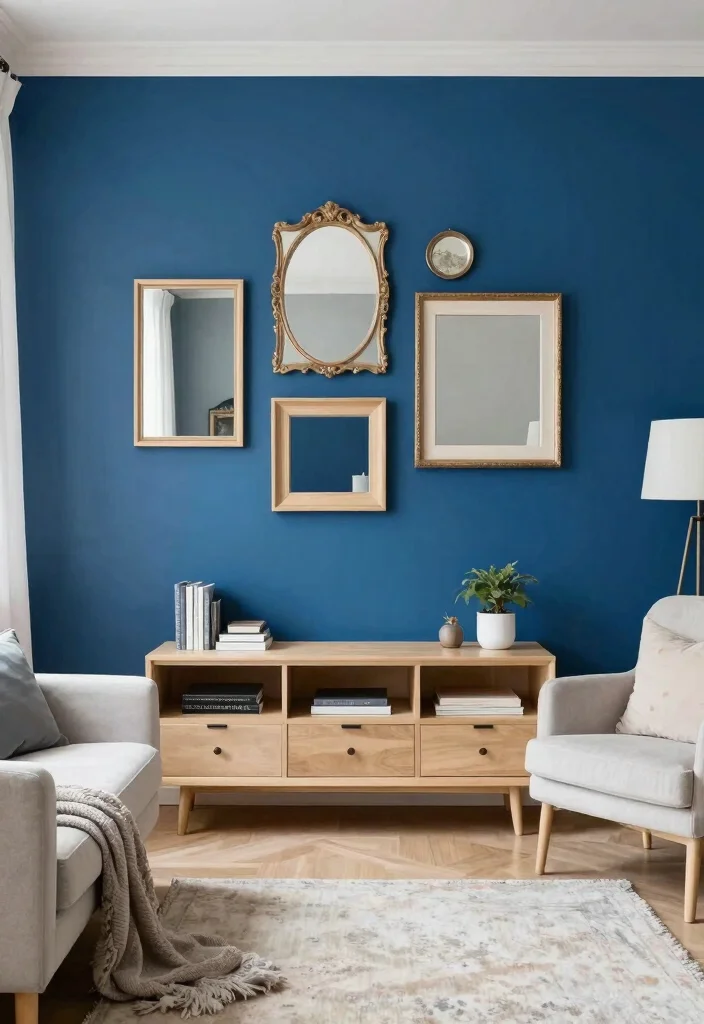 30 Girly Apartment Decor Living Room Ideas for a Chic Pretty Space - 9. Chic Accent Walls 1