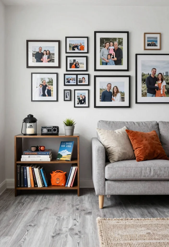 30 Grey Wood Floors Living Room Decor Ideas for a Clean Modern Look - 21. Personalize with Your Style 1