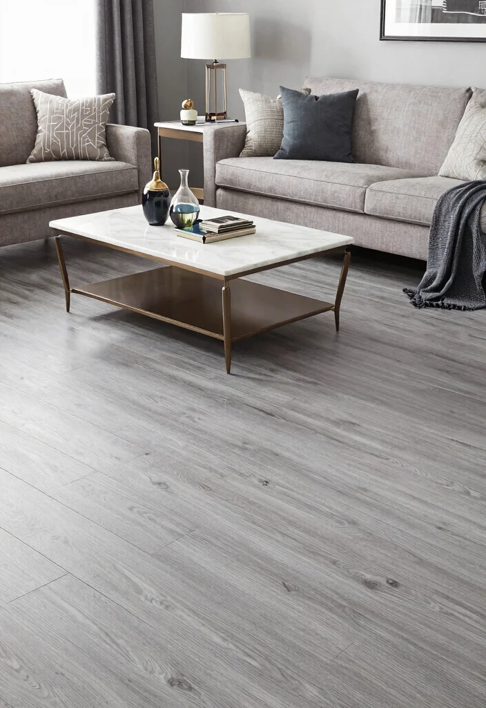 30 Grey Wood Floors Living Room Decor Ideas for a Clean Modern Look - 26. Invest in Quality Decor 1