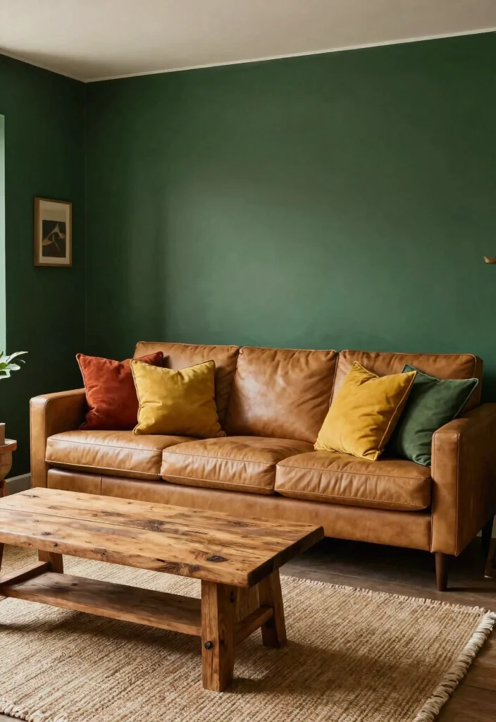 30 Hunting Decor Living Room Ideas for a Rustic Cozy Cabin Style - 16. Cabin Style Color Schemes 1