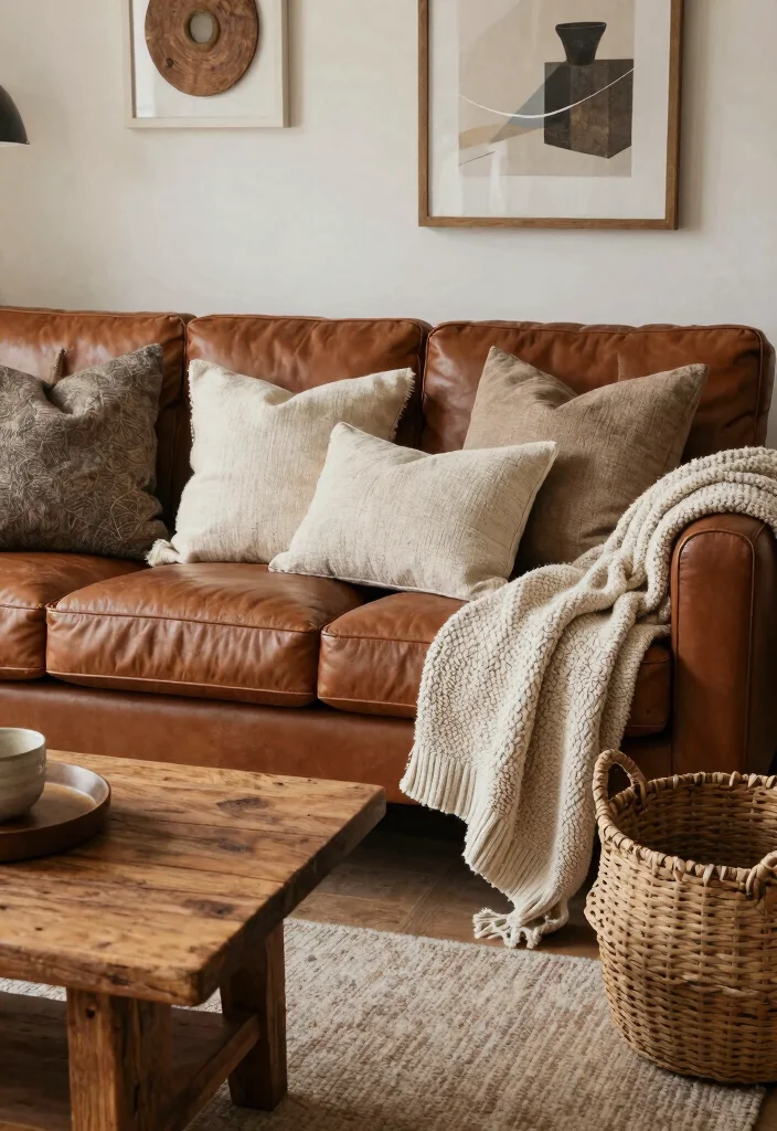 30 Hunting Decor Living Room Ideas for a Rustic Cozy Cabin Style - 25. Layered Textures 1