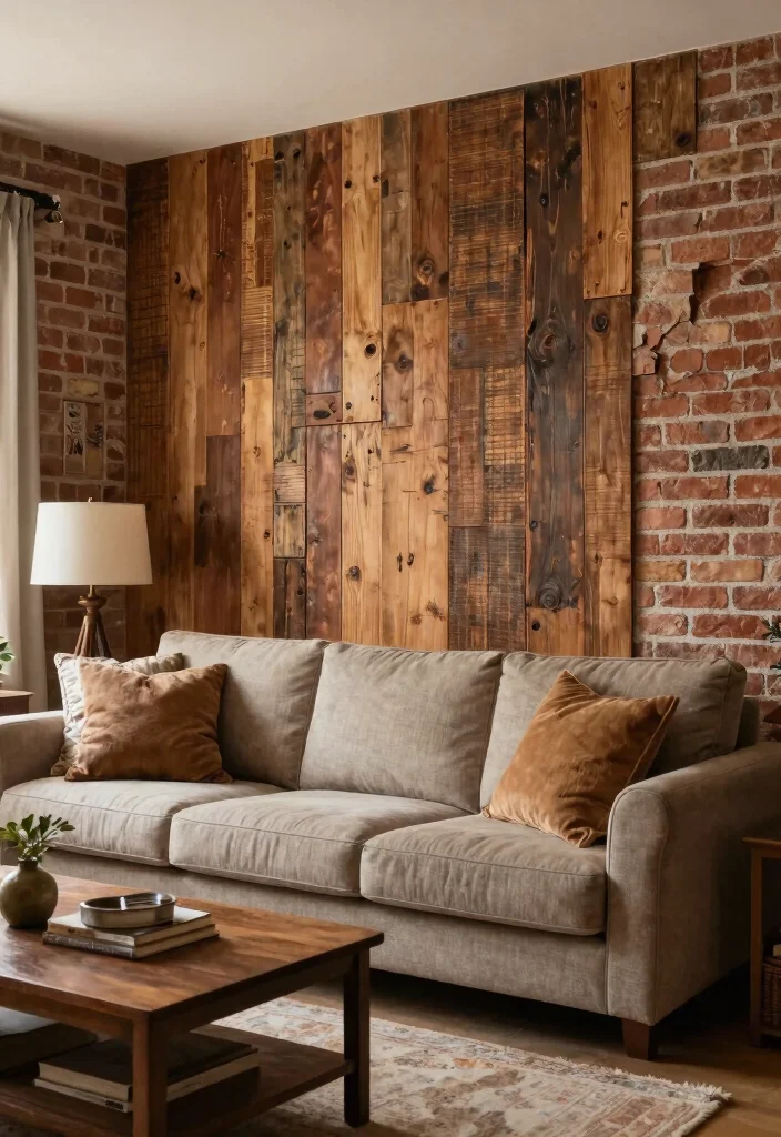 30 Hunting Decor Living Room Ideas for a Rustic Cozy Cabin Style - 29. Textured Wall Treatments 1