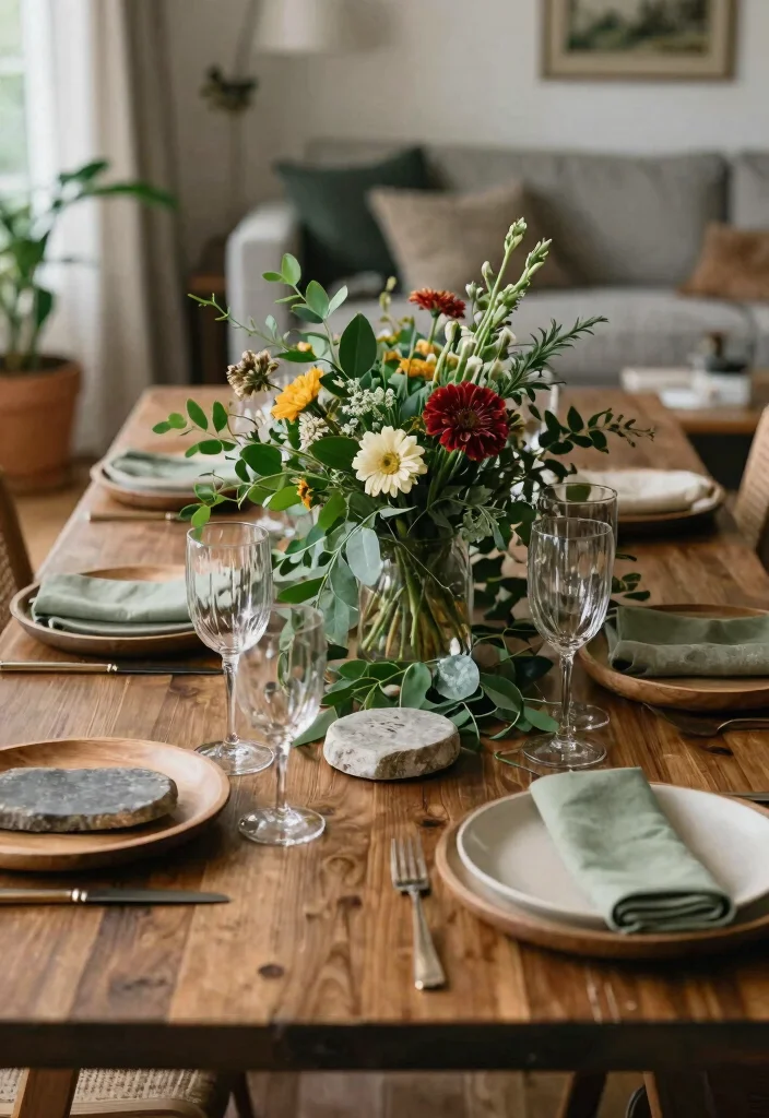 30 Living Room Birthday Party Decor Ideas for Celebration - 10. Earthy Color Palette 1