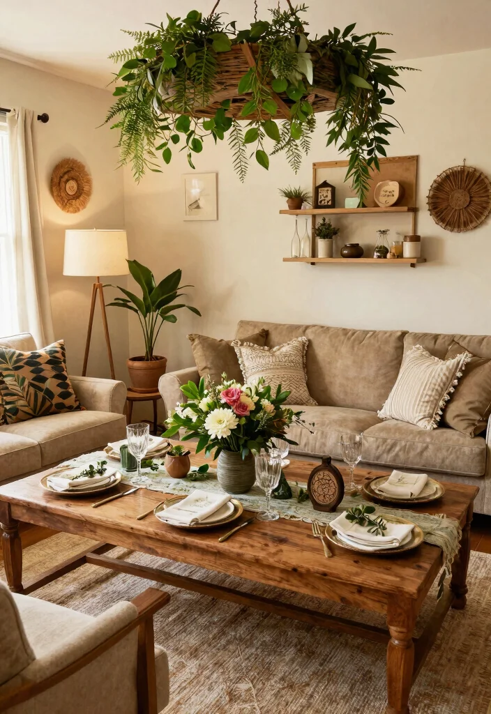 30 Living Room Birthday Party Decor Ideas for Celebration - 18. Eco-Conscious Party Theme 1