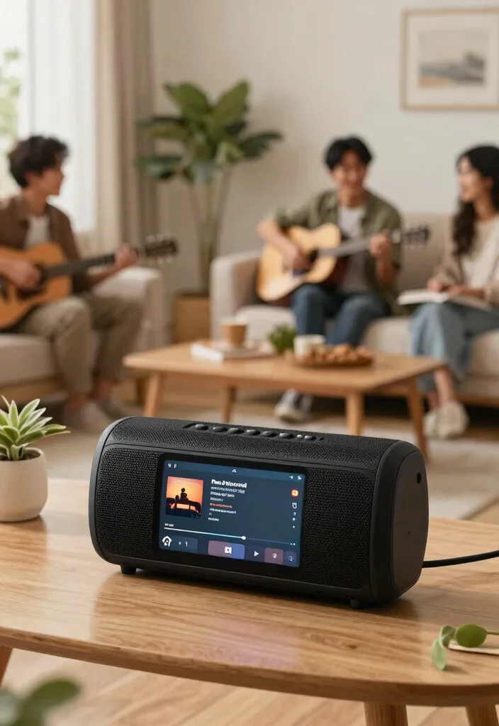 30 Living Room Birthday Party Decor Ideas for Celebration - 21. Sustainable Music Choices 1