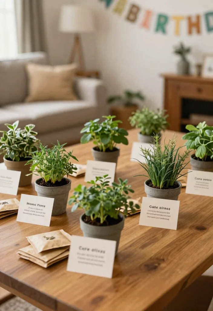 30 Living Room Birthday Party Decor Ideas for Celebration - 30. Eco-Friendly Farewell 1