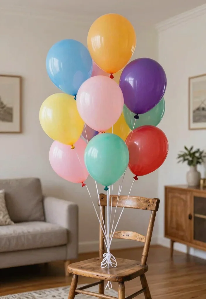 30 Living Room Birthday Party Decor Ideas for Celebration - 7. Biodegradable Balloons 1