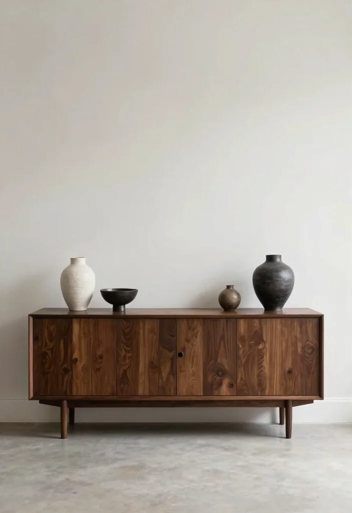 30 Living Room Sideboard Decor Ideas for a Styled Elegant Space - 18. Utilize Negative Space 1