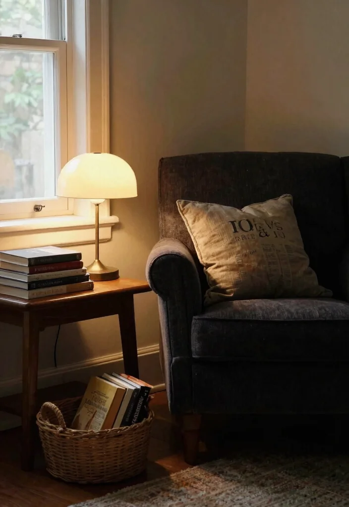 30 Men Apartment Living Room Decor Ideas for Masculine Style - 12. Cozy Reading Nook 1