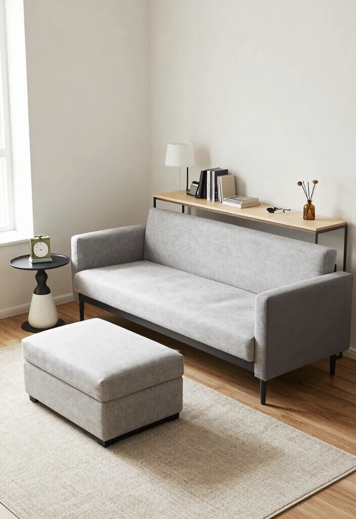 30 Men Apartment Living Room Decor Ideas for Masculine Style - 8. Multi-Functional Furniture 1