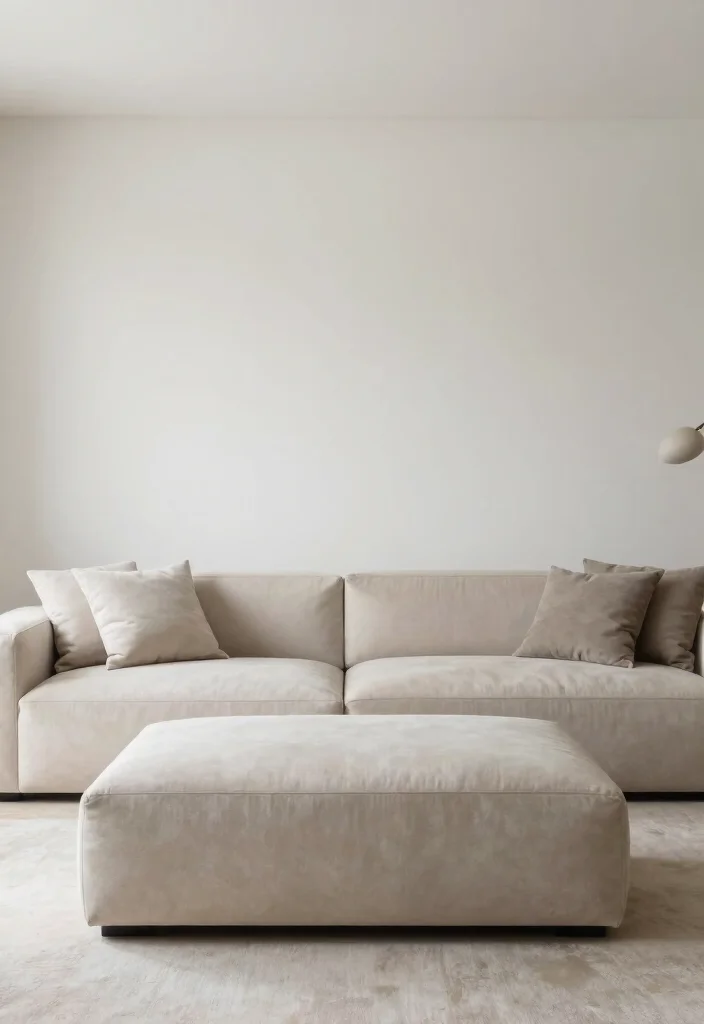 30 Ottoman Decor Living Room Ideas for a Cozy Styled Space - 18. Minimalist Ottomans 1