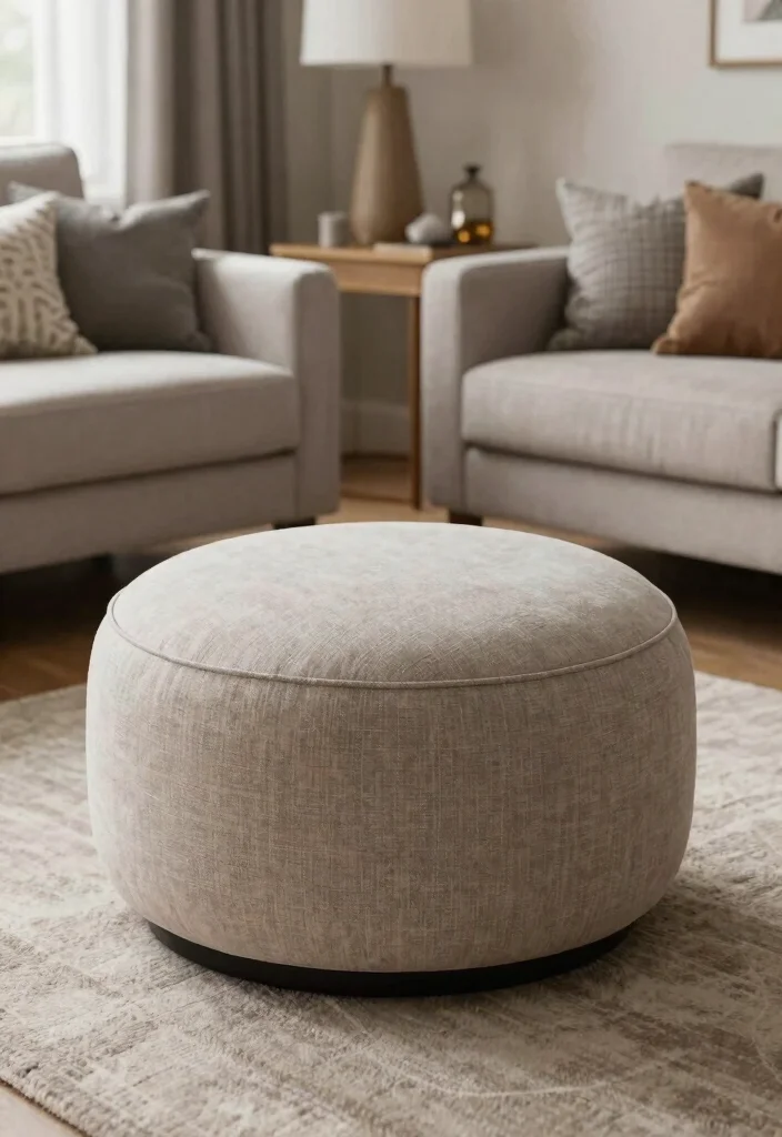 30 Ottoman Decor Living Room Ideas for a Cozy Styled Space - 26. Customizable Ottomans 1
