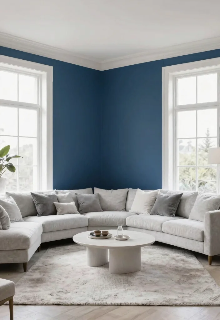 30 Tall Ceiling Living Room Decor Ideas for a Stunning Open Space - 10. Color Palette Selection 1