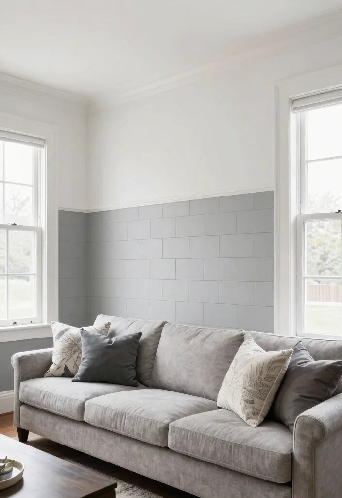 30 Tall Ceiling Living Room Decor Ideas for a Stunning Open Space - 12. Custom Wall Treatments 1