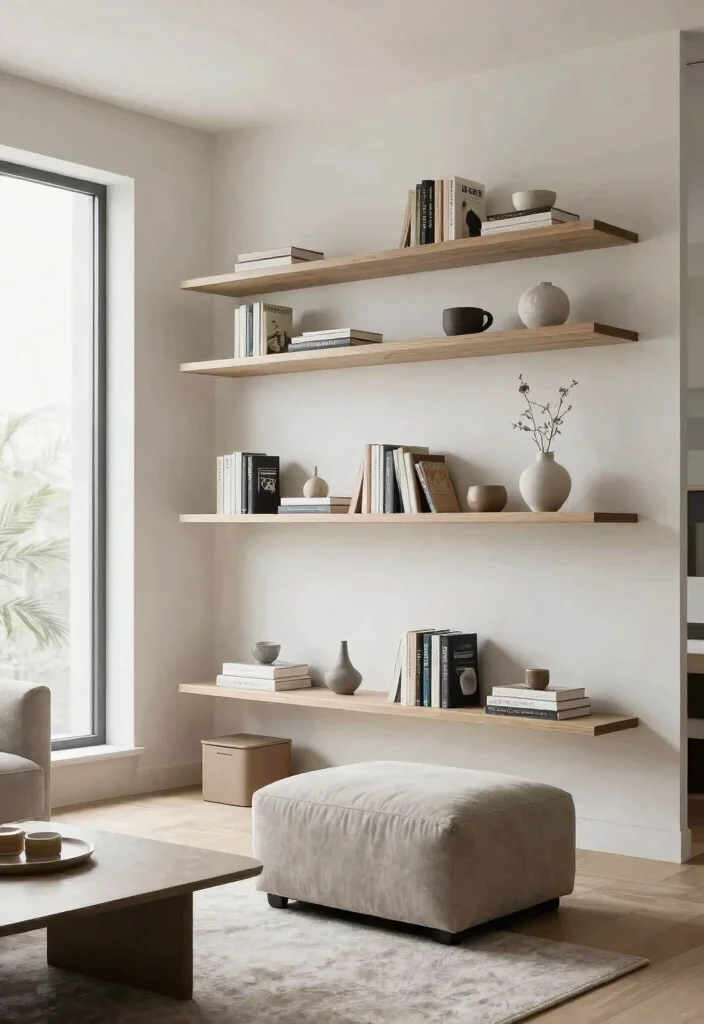 30 Tall Ceiling Living Room Decor Ideas for a Stunning Open Space - 17. Clever Storage Solutions 1