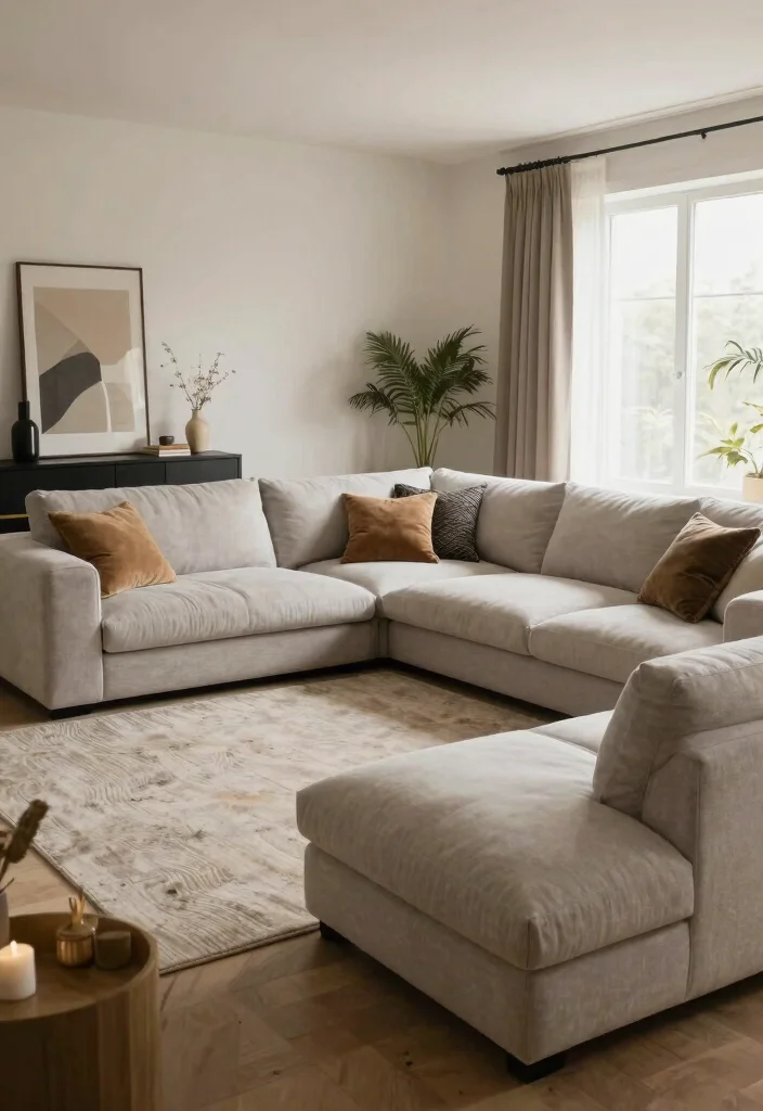 30 Tall Ceiling Living Room Decor Ideas for a Stunning Open Space - 28. Customizable Furniture 1