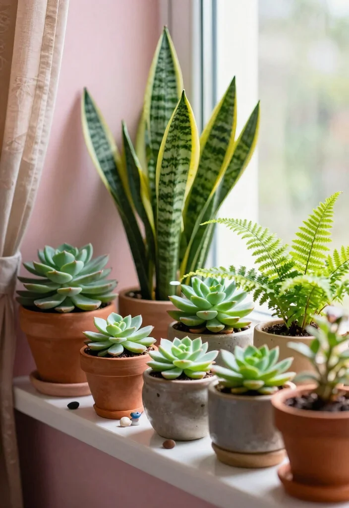 30 Windowsill Decor Living Room Ideas for a Bright Pretty Space - 1. Lush Greenery with Indoor Plants 1