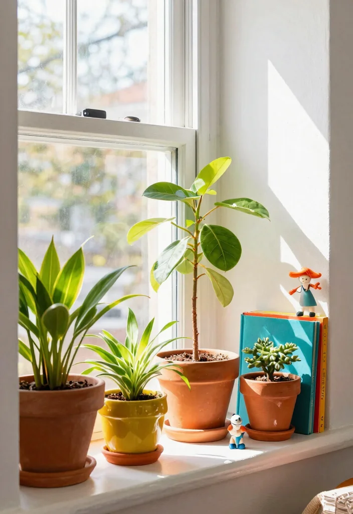 30 Windowsill Decor Living Room Ideas for a Bright Pretty Space - 6. Use Colorful Accents 1