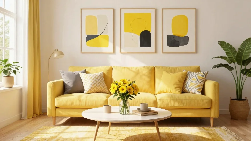 30 Yellow Decor Living Room Ideas for a Cheerful Stylish Space