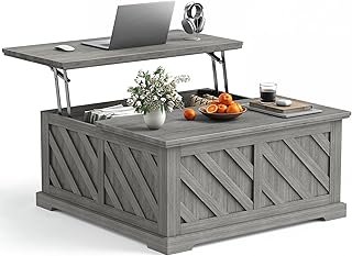Amada Lift Top Coffee Table with Storage, Smooth Lifting Center Table wi...