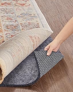 Veken Non Slip Cushioned Rug Pad Gripper 5 x 7 Ft, Felt and Silicone Bac...