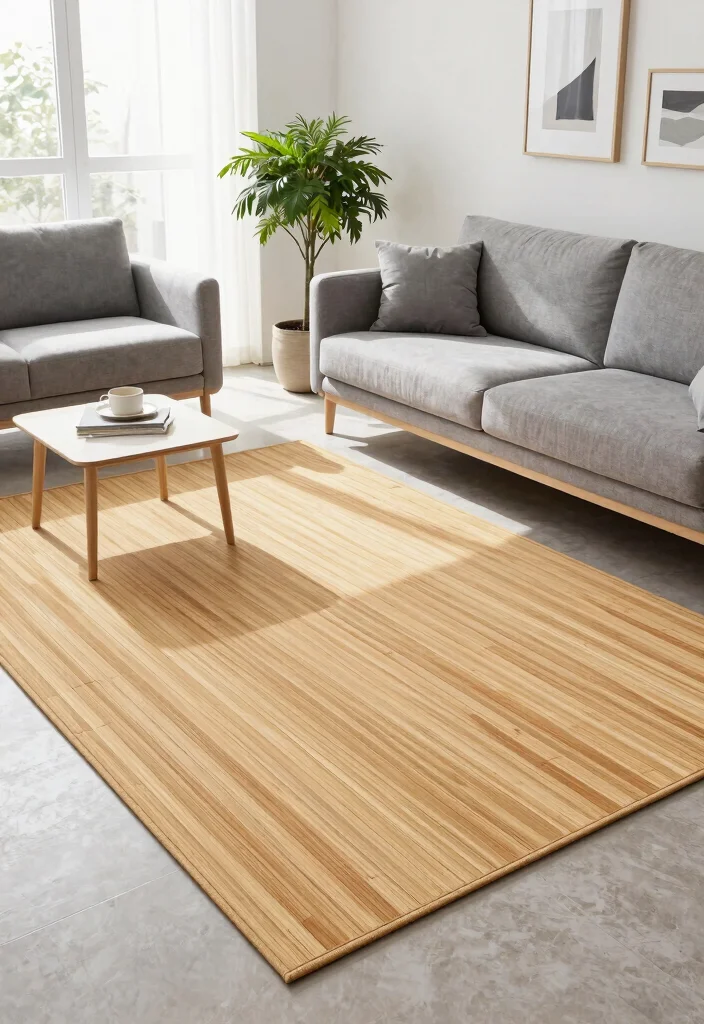 10x12 Living Room Rugs That Anchor Any Space - 4. Bamboo Fiber Rugs 1