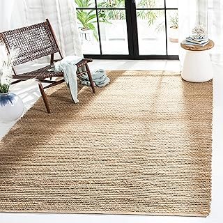SAFAVIEH Cape Cod Collection Accent Rug - 4' x 6', Natural, Handmade Bra...