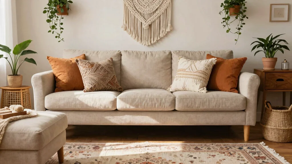 25 Beige Couch with Ottoman Ideas for a Cozy Living Room