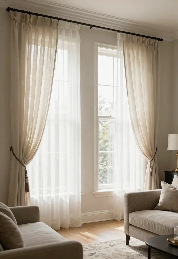 25 CB2 Living Room Ideas Worth Stealing Right Now - 25. Stylish Window Treatments 1