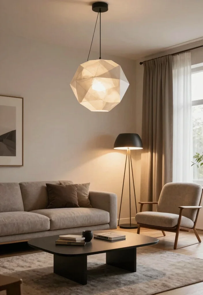 25 CB2 Living Room Ideas Worth Stealing Right Now - 3. Statement Lighting Fixtures 1