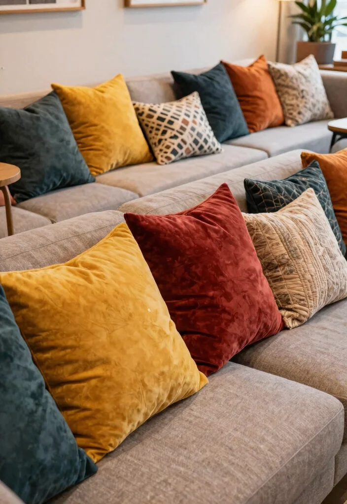 25 Comfortable Lounge Ideas to Create Your Dream Space - 13. Cozy Throw Pillows 1
