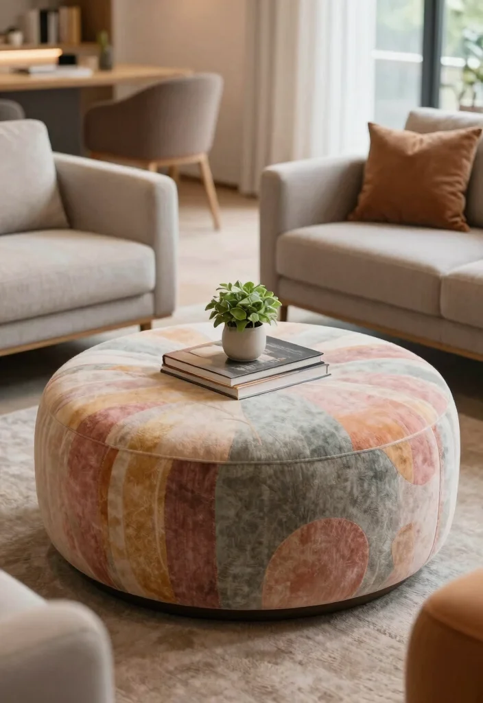 25 Comfortable Lounge Ideas to Create Your Dream Space - 6. Multipurpose Ottomans 1