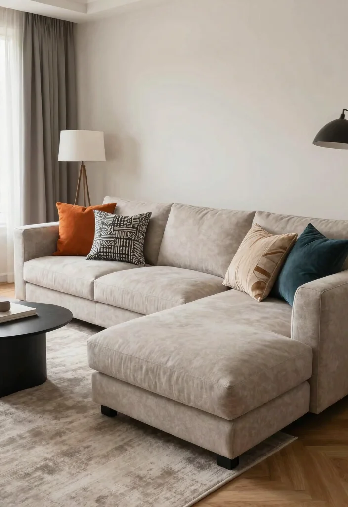 25 Floor Sectional Sofa Ideas for a Low - 19. Comfy Contemporary 1