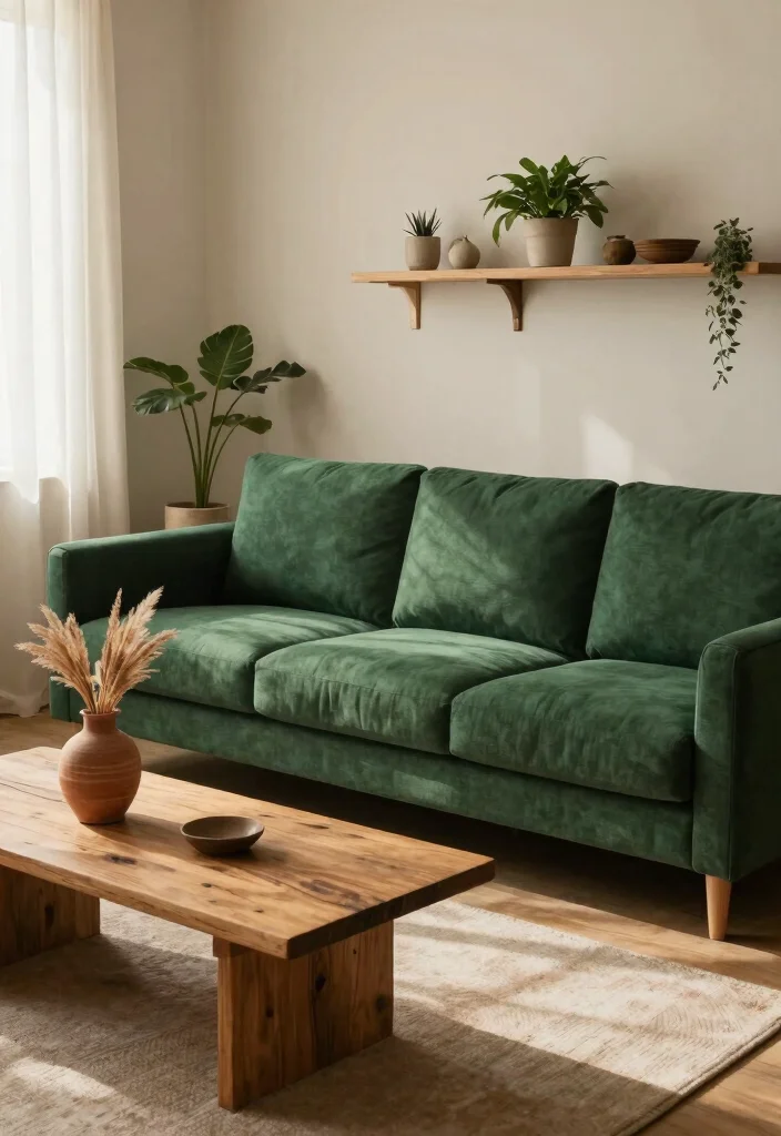 25 Floor Sectional Sofa Ideas for a Low - 2. Sectional in Earthy Tones 1