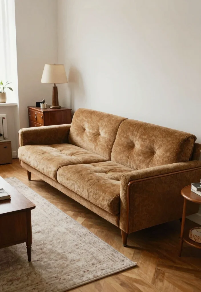 25 Modular Couch Ideas That Adapt to Your Living Room - 11. Vintage-Inspired Modular Sofas 1