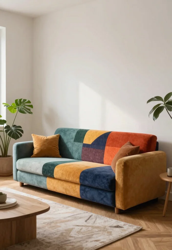 25 Modular Couch Ideas That Adapt to Your Living Room - 15. Artistic Modular Couch Designs 1