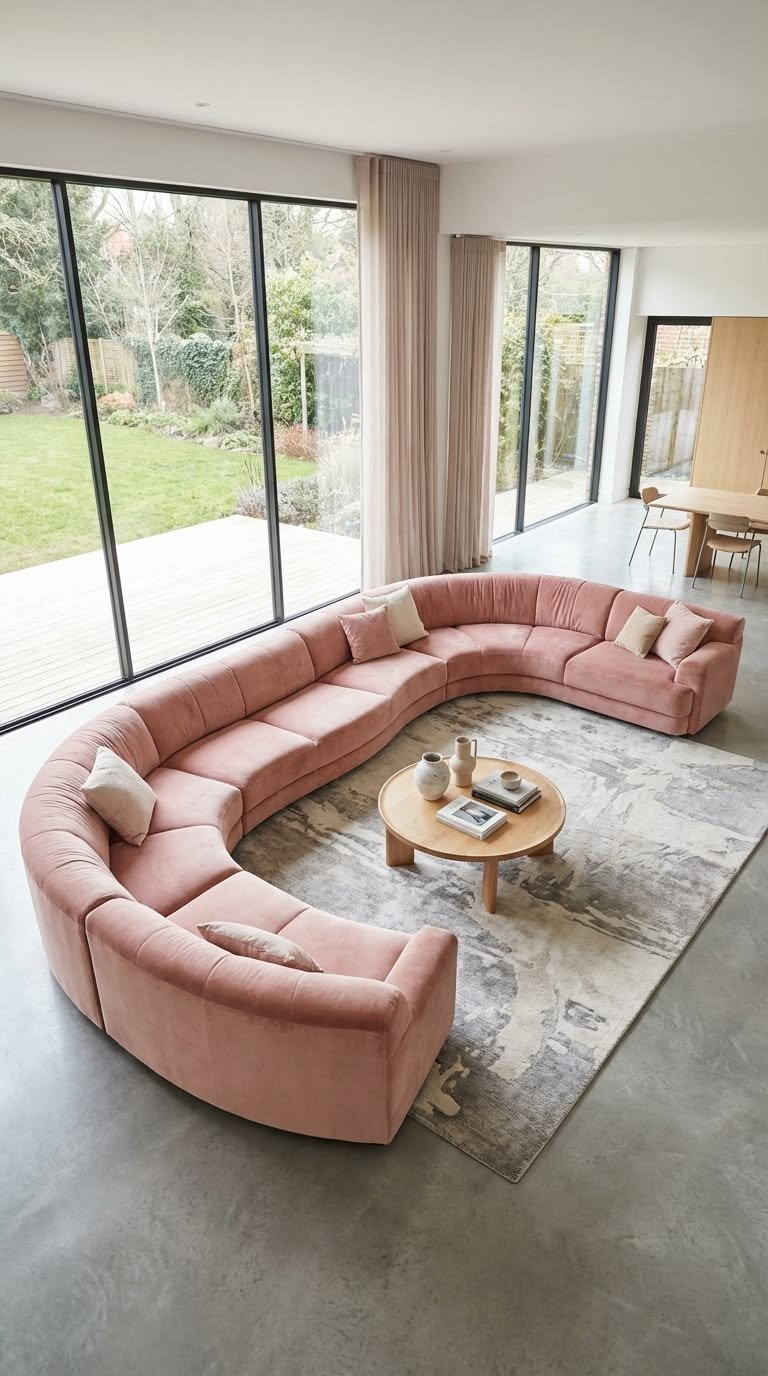 25 Modular Couch Ideas That Adapt to Your Living Room - 20. Curved Modular Sofas 1