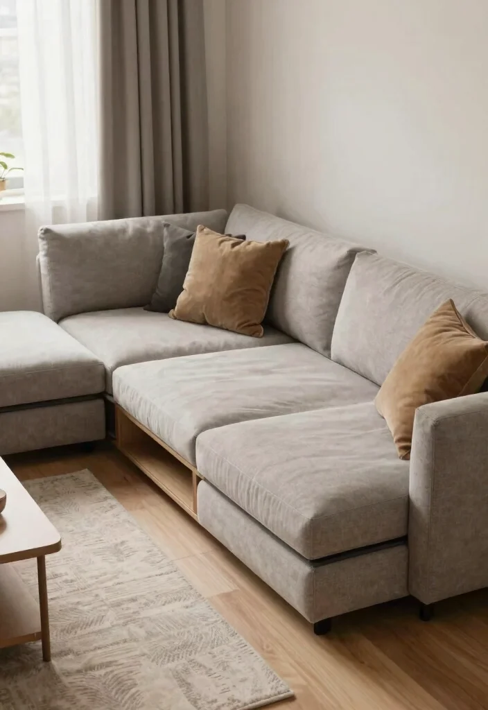 25 Modular Couch Ideas That Adapt to Your Living Room - 6. Multi-Functional Modular Sectionals 1