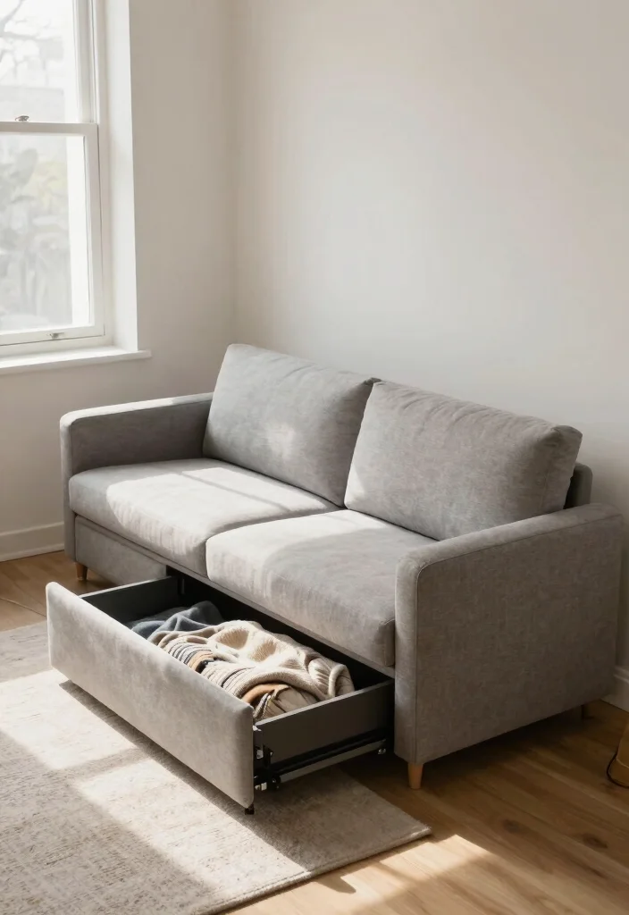 25 Modular Couch Ideas That Adapt to Your Living Room - 9. Compact Modular Sofas with Built-in Storage 1