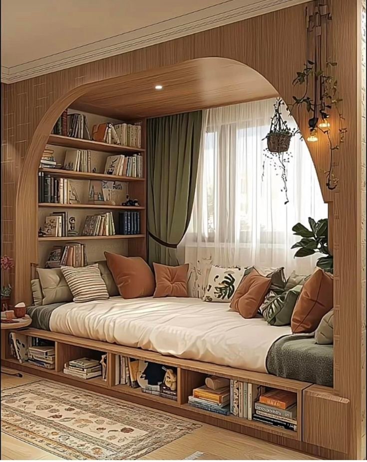 25 Perigold Living Room Ideas for a High-End Home Look - 21. Secluded Reading Nooks 1