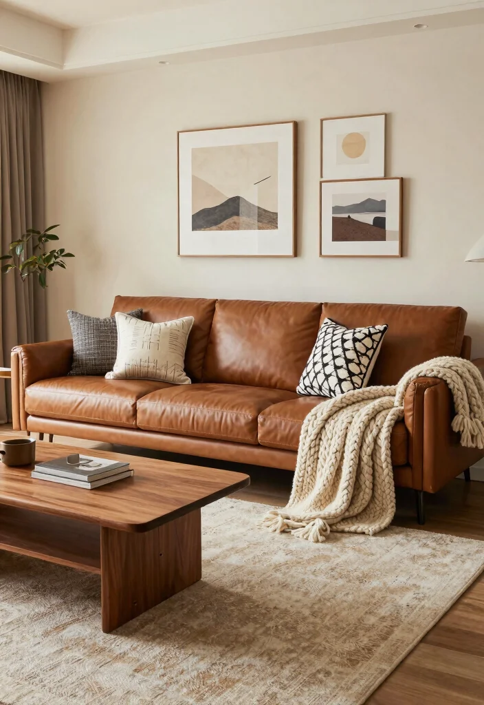 25 Perigold Living Room Ideas for a High-End Home Look - 5. Chic Mixed Textures 1