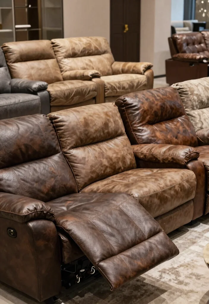 25 Power Reclining Leather Sectionals Worth Every Penny - 15. Trends in Leather Textures 1