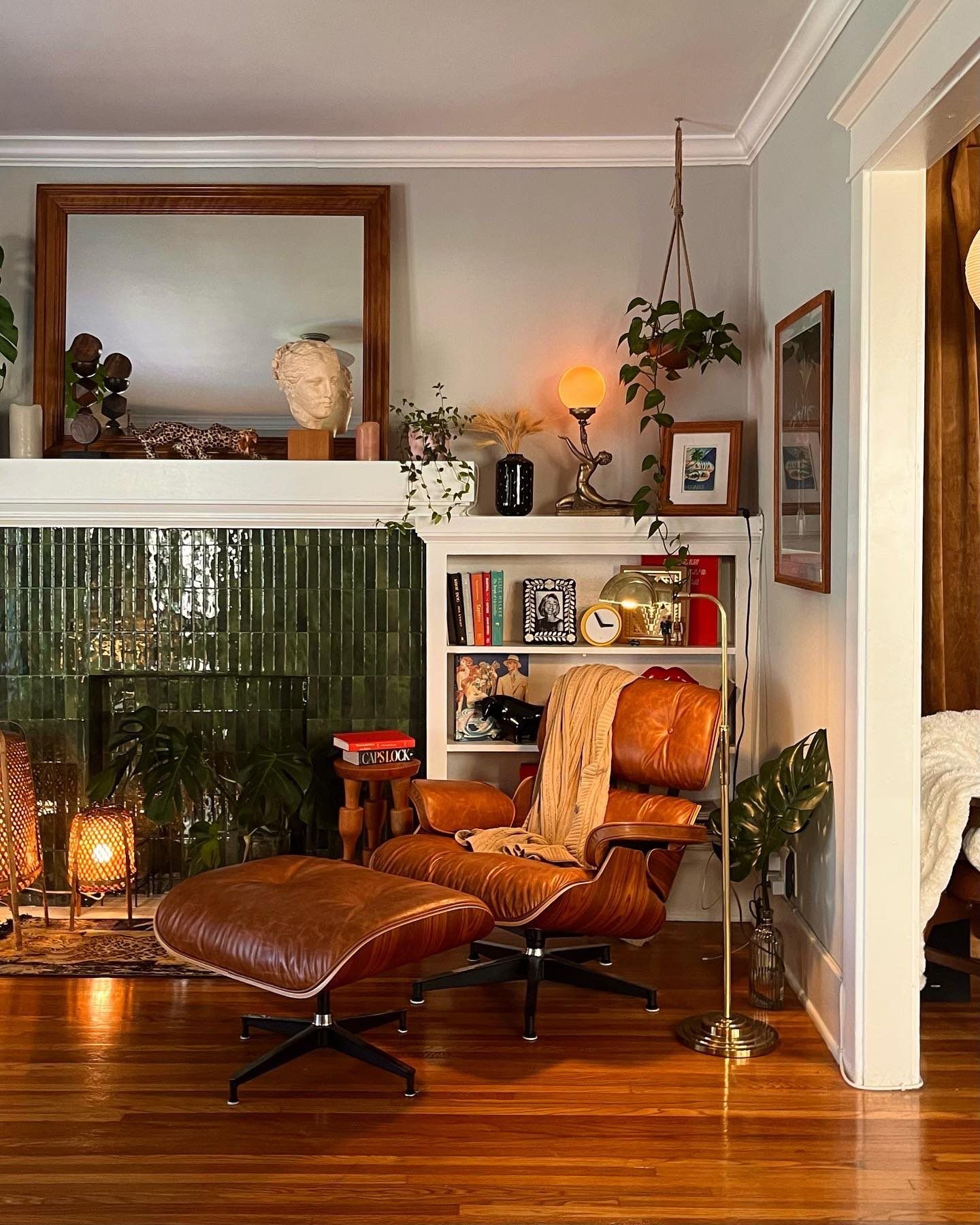 25 Retro Mid-Century Sofa Ideas for a Stylish Throwback Look - 25. Curated Collections: Your Story on Display 1