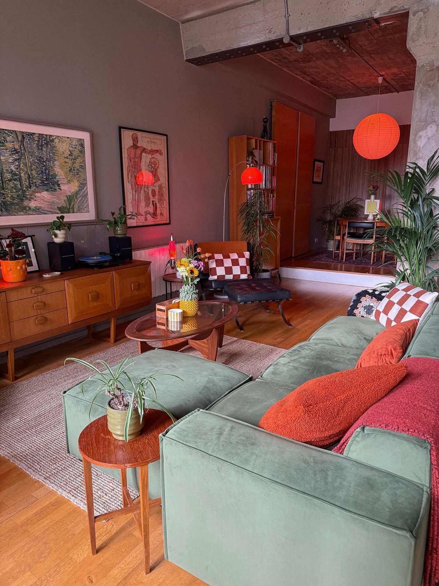 25 Retro Mid-Century Sofa Ideas for a Stylish Throwback Look - 3. Vibrant Color Palettes: Make it Pop 1
