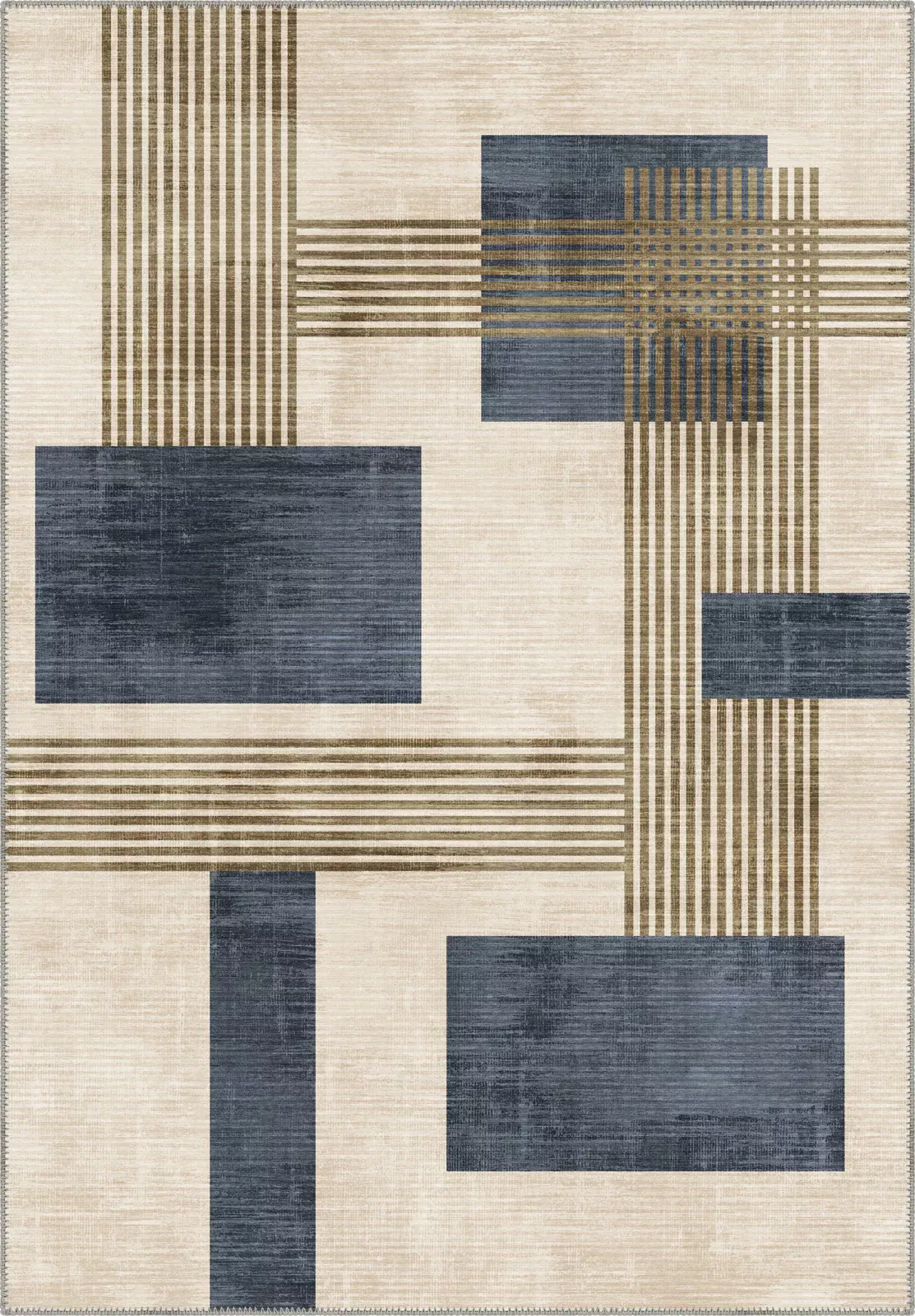 25 Round Rug Ideas That Instantly Refresh Your Living Room - 16. Modern Geometric Rugs 1