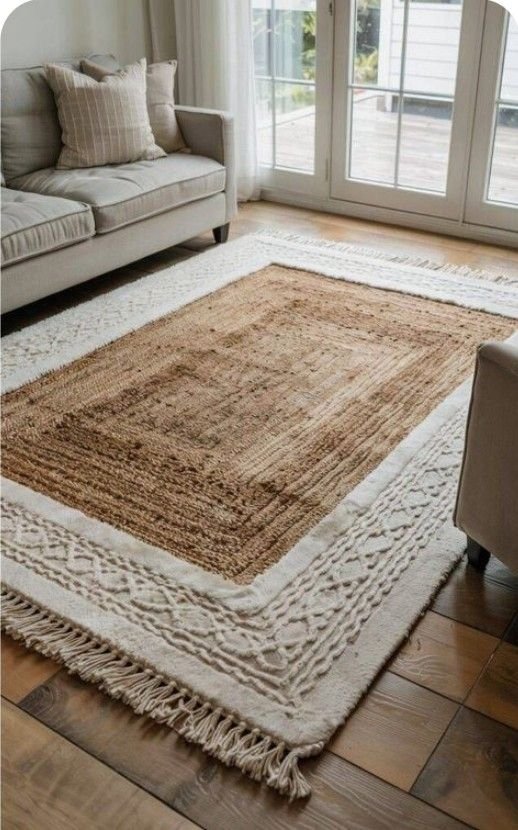 25 Round Rug Ideas That Instantly Refresh Your Living Room - 2. Vibrant Jute Rugs for a Boho Touch 1
