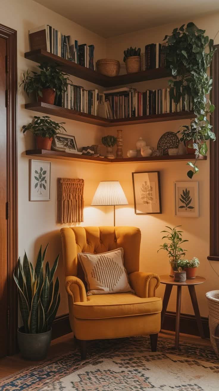26 Big Cozy Couch Ideas for the Coziest Living Room - 19. Vintage Inspired Decor 1