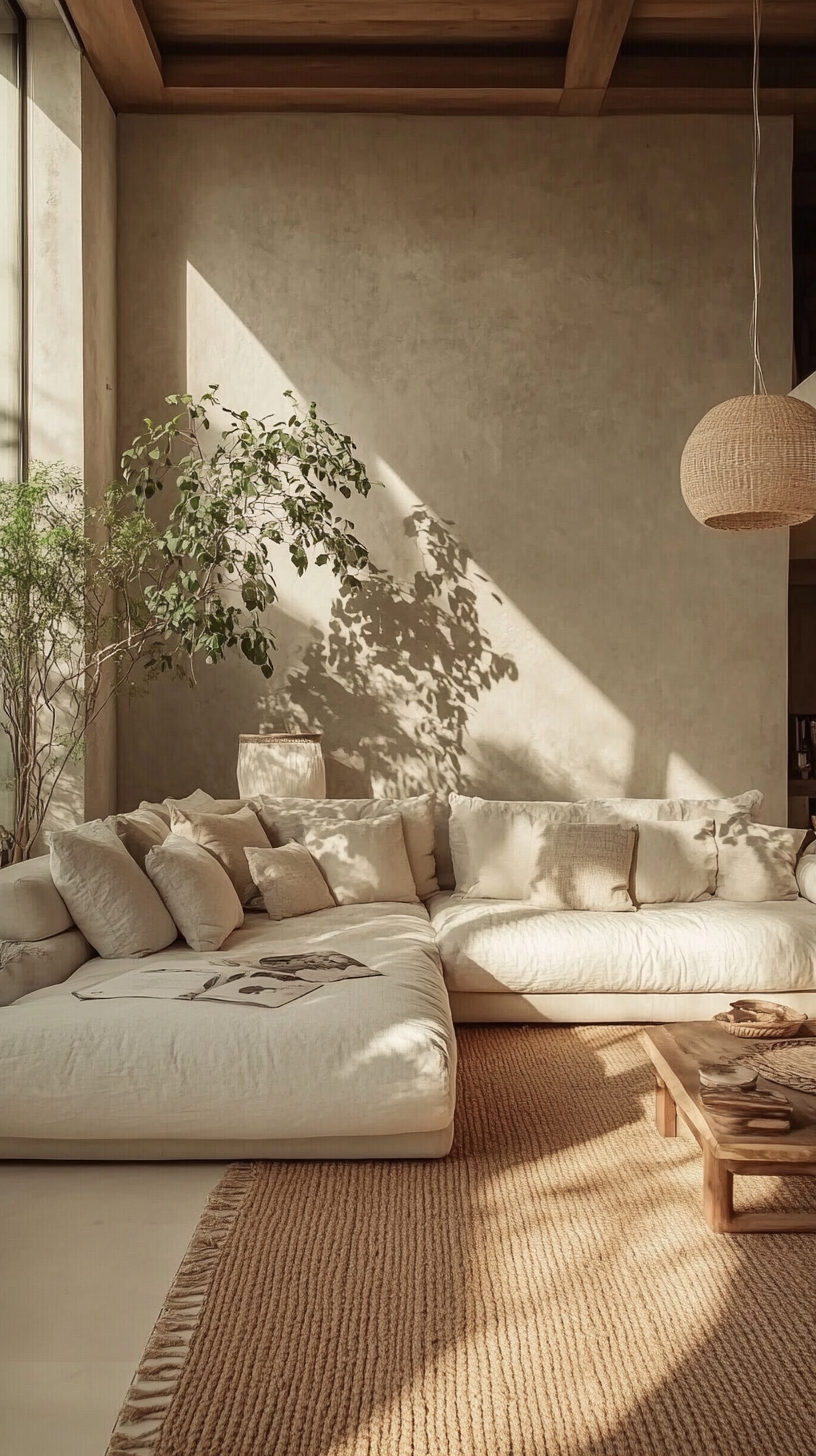 26 Big Cozy Couch Ideas for the Coziest Living Room - 4. Layered Textures 1