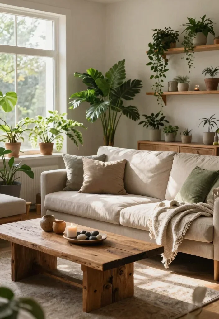 26 Big Cozy Couch Ideas for the Coziest Living Room - 7. Outdoor-Inspired Decor 1